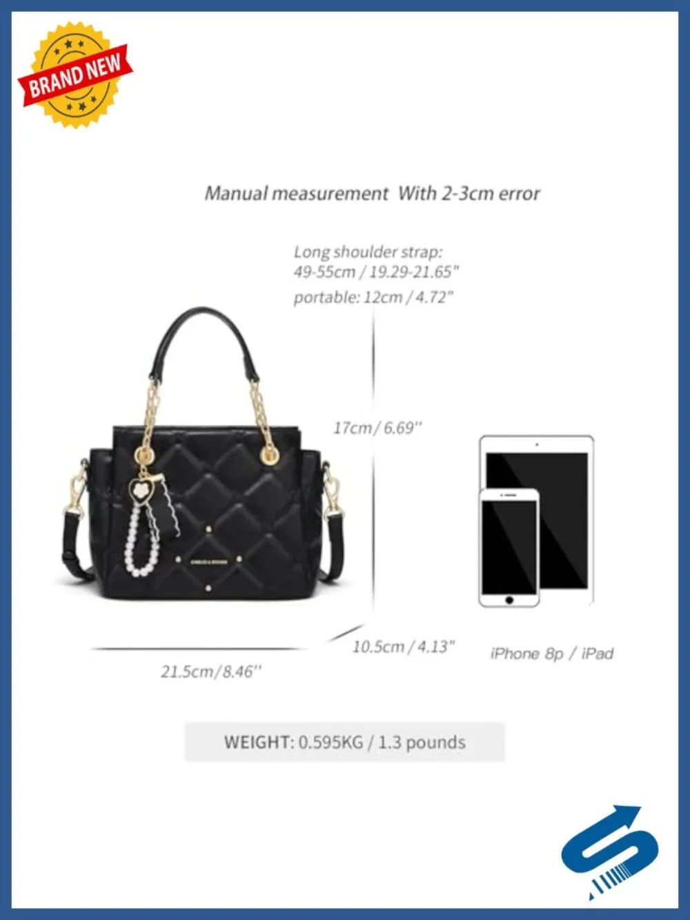 Faux Leather Satchel Bag Top Handle Shoulder Crossbody Tote Handbag